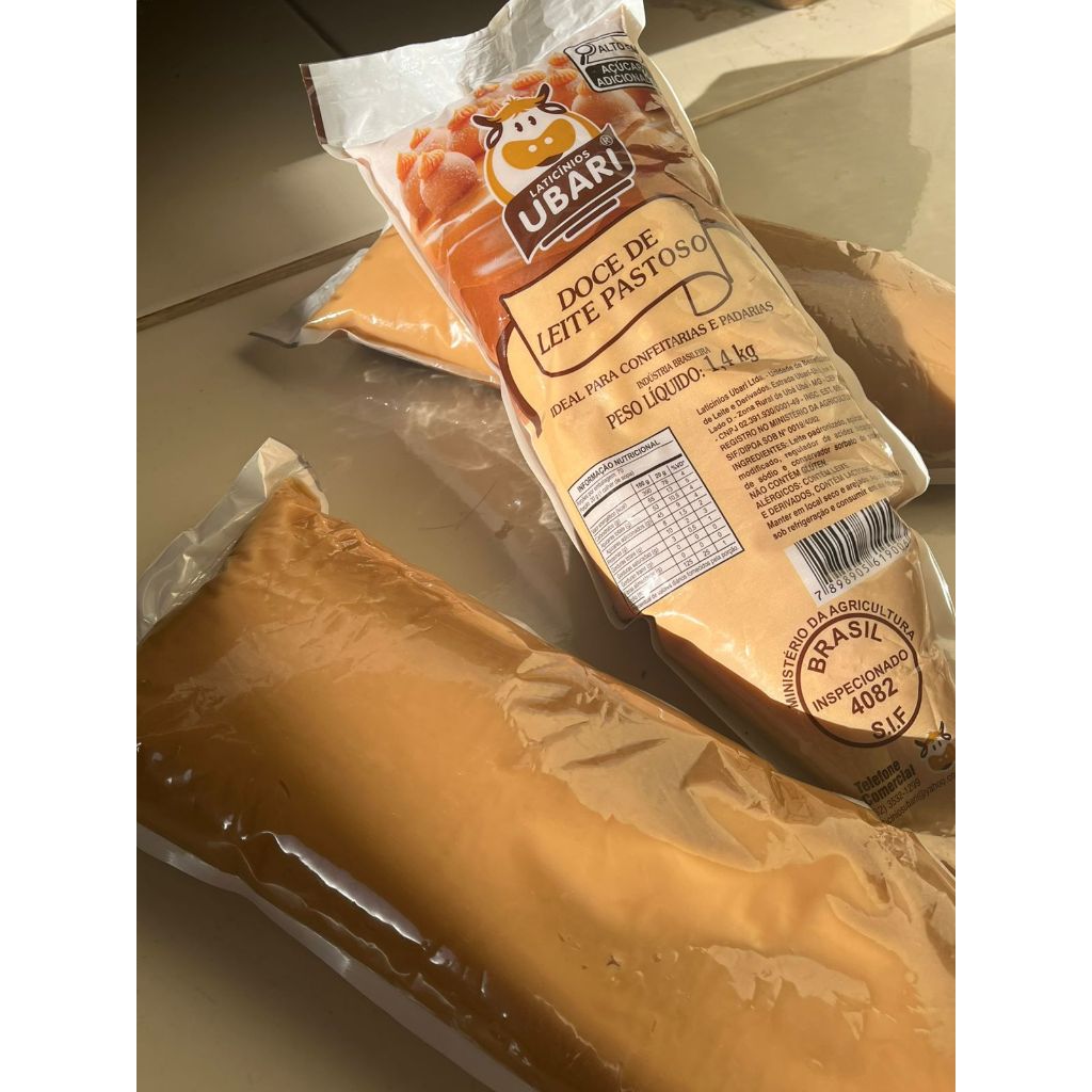 Doce De Leite  Mineiro Ubari Confeitaria Padaria Bisnaga Eve