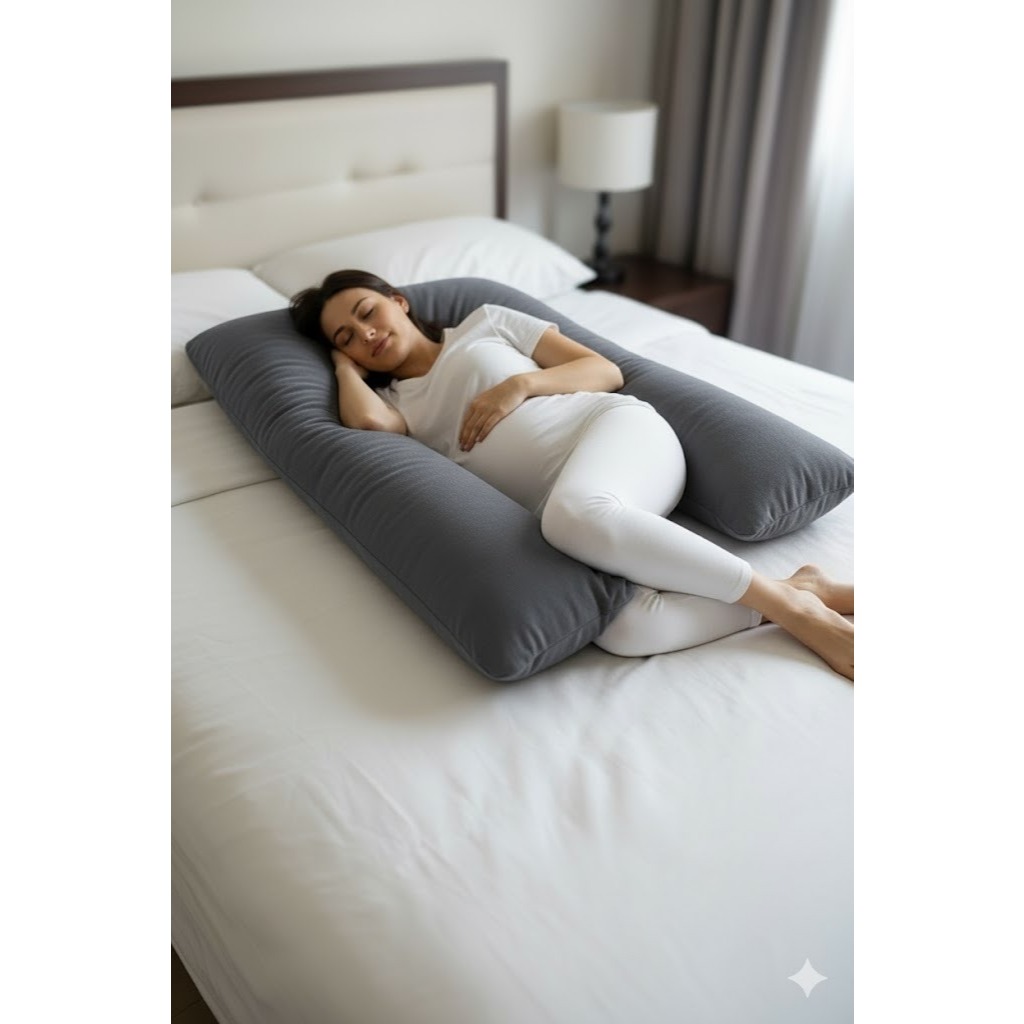 Travesseiro de corpo para Gestante Gravida 1,20x60 micropercal 200 fios Promoção