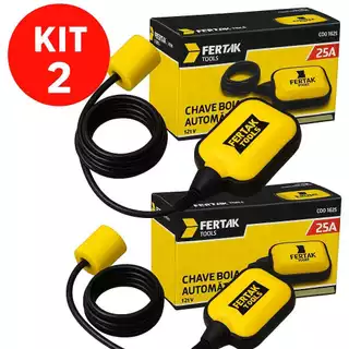 Boia Elétrica Automática De Nível Para Caixa D'água Poço 25A 127v e 220v Bivolt Fertak