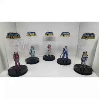 Luminária LED 3D Cavaleiros do Zodíaco | Saint Seiya | 5 Personagens | Decoração Geek