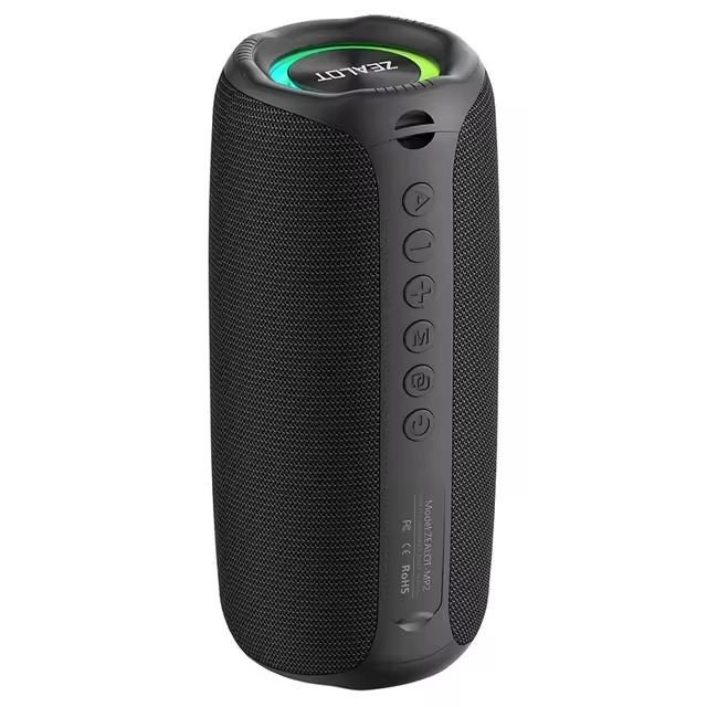ZEALOT MP2 Caixa De Som Bluetooth 5.4 20w Prova Dágua Ipx4 Led Rgb ...