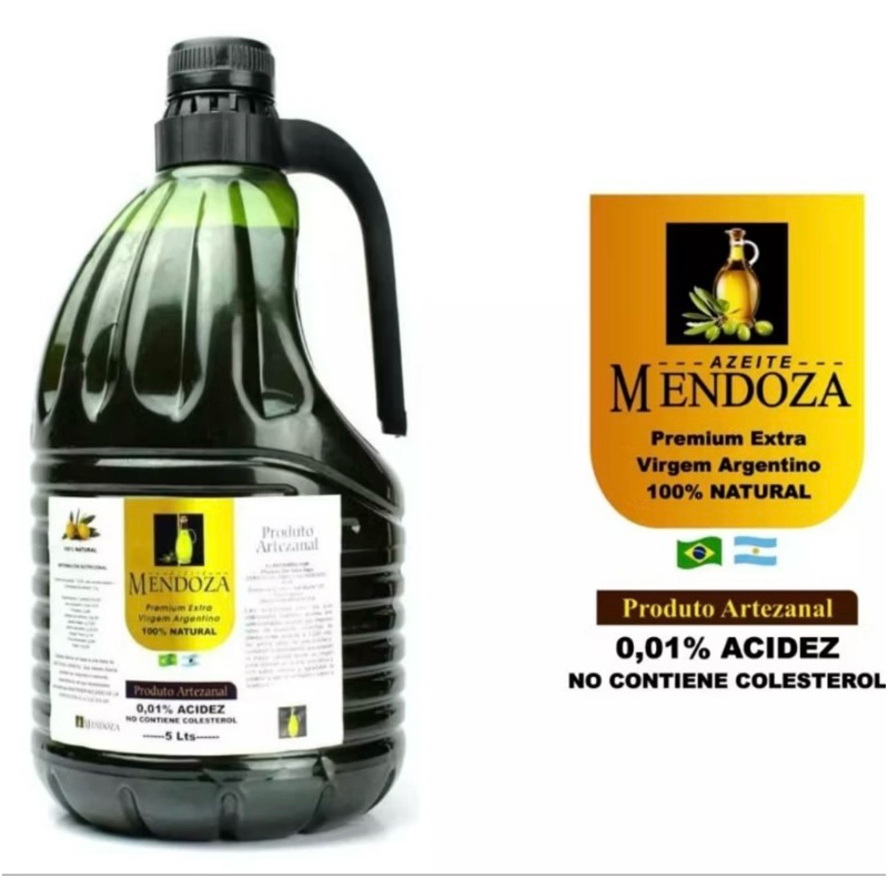 Azeite Argentino Mendonza Extra Virgem 5 litros | Shopee Brasil