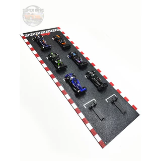 Grid Largada F1 para carrinhos Hot Wheels pista para 8/12/16 carros