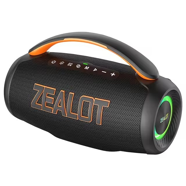 ZEALOT-P12 Caixa De Som Bluetooth 5.3 60w Rgb Portátil À Prova