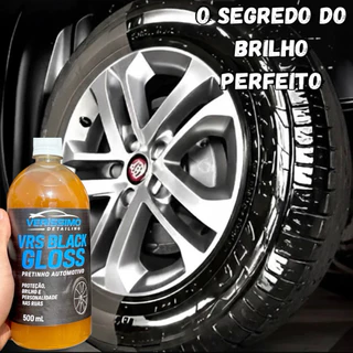 Pretinho para Pneus Super Brilho Resistente a Água Carro Moto Veículo Automotivo Renovador Protetor