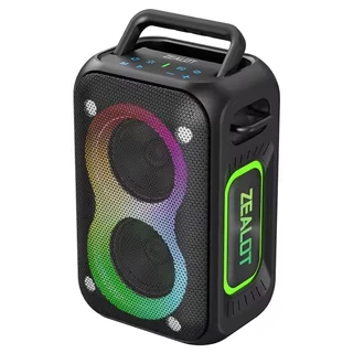 ZEALOT PT02 Caixa De Som Bluetooth 5.4 Portátil À Prova D'agua IPX6 60w Cor Preto em Oferta na Shopee