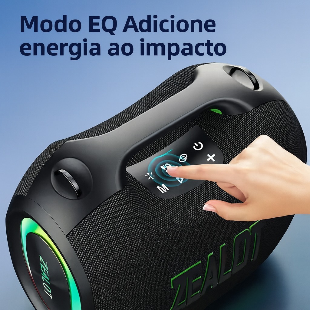 ZEALOT-ZE01 Caixa De Som Bluetooth 5.4 Portátil À Prova D'agua