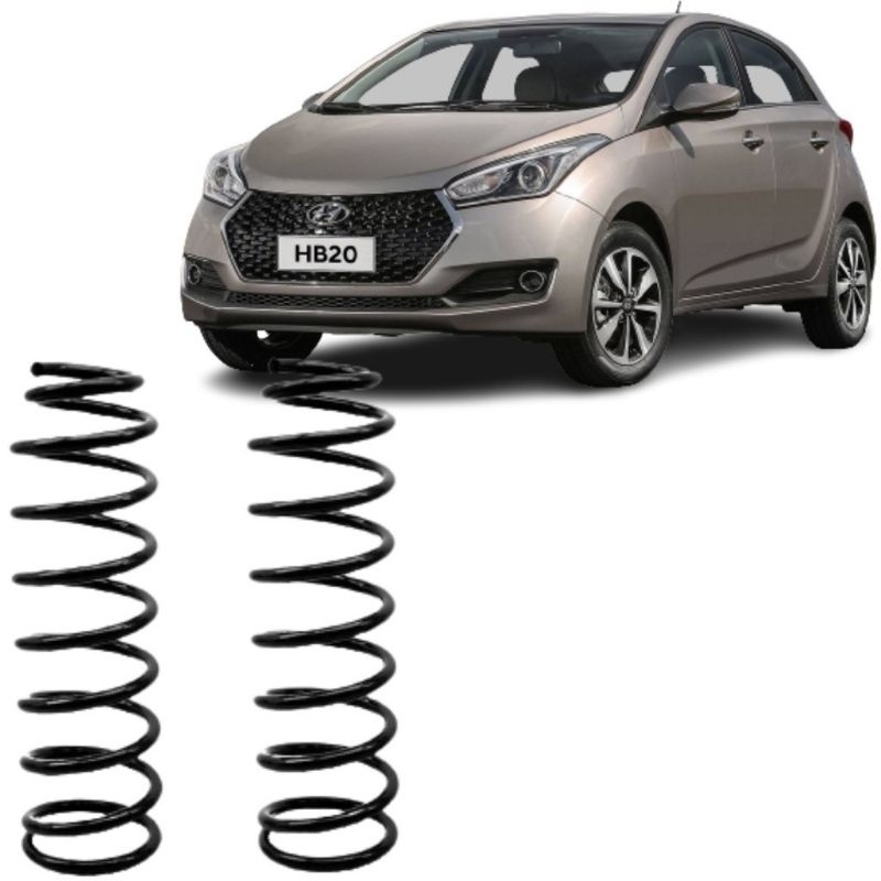 2 Molas traseiras originais Hyundai Hb20 hatch/sedan (2012/2020) .;