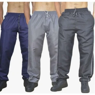 Calça Tactel Basica Masculina Esportiva Bolsos Academia Dia a Dia