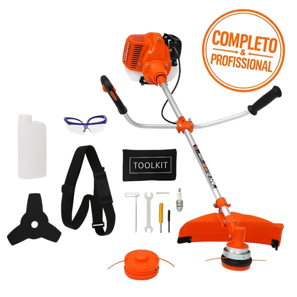 Roçadeira Profissional Nakasaki NK7500 Pró 75cc Gasolina 3.6hp 2