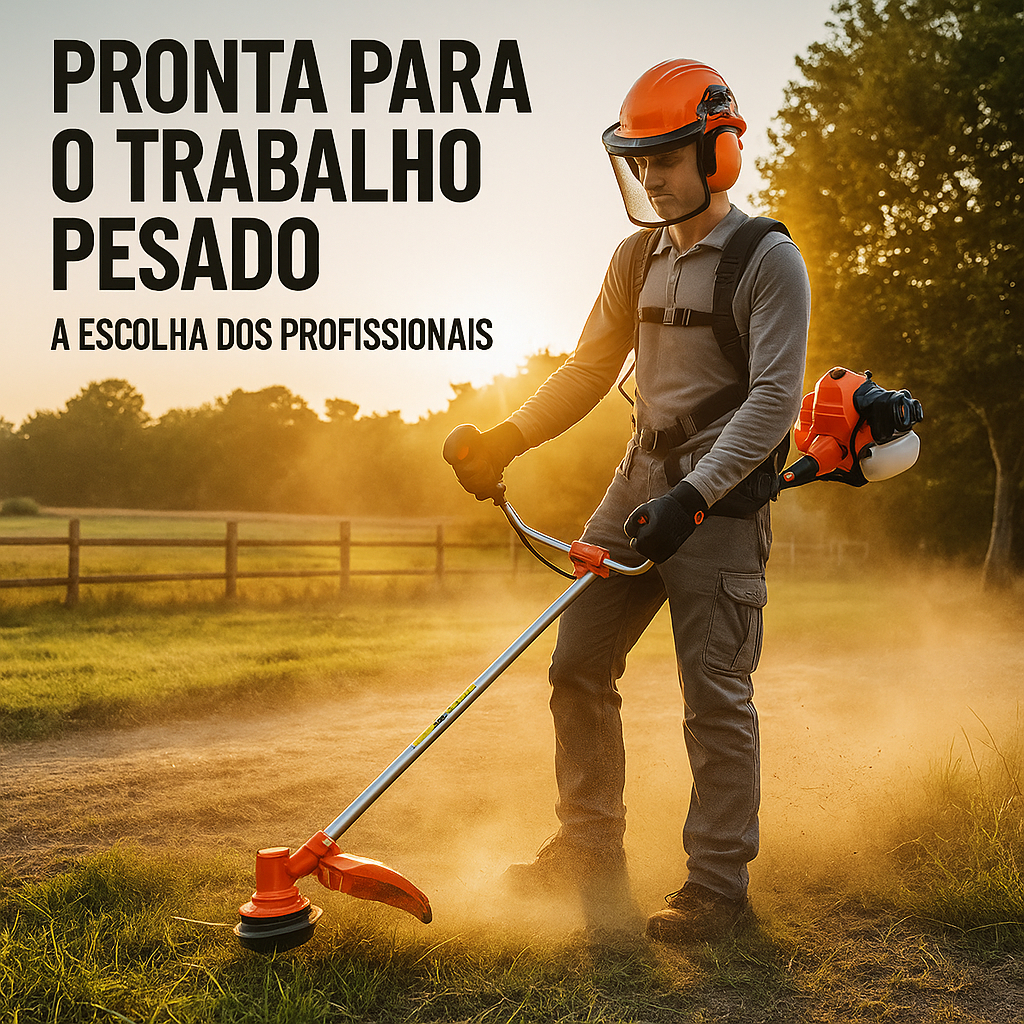Roçadeira Profissional Nakasaki NK7500 Pró 75cc Gasolina 3.6hp 2