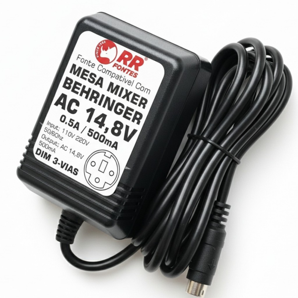 Fonte AC 14,8V Para Mesa De Som Behringer UB1002FX UB1202FX XENYX