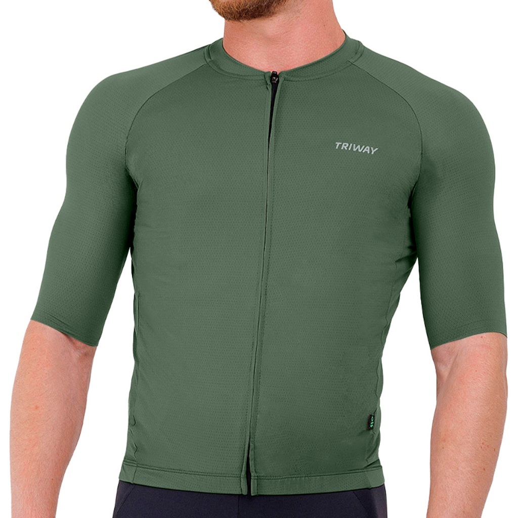 Camisa Ciclismo Masculina Verde Triway Sports Endurance Explorer Bike ...