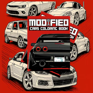 Modified Cars 50 Desenhos para colorir FOLHAS SOLTAS + Acetato NÃO VAI ENCADERNADO em Oferta na Shopee