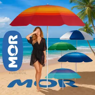 Guarda Sol Grande 2,20m Praia Piscina Dobrável com Proteção UV Resistente ao Vento Portátil Grande Colorido