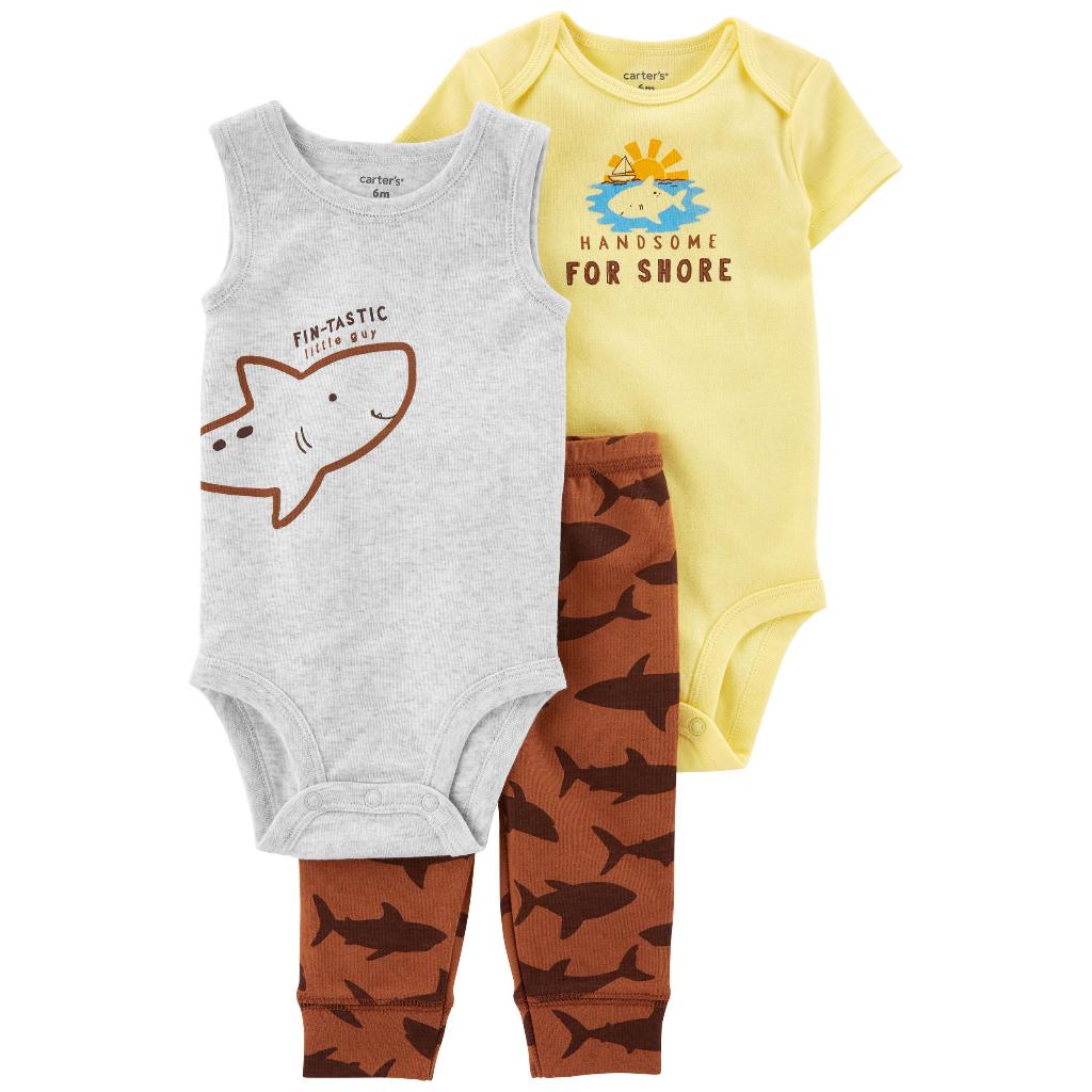 Conjunto 3 Peças Carter's | Bebê Menino | Tamanho 9 Meses | Shopee Brasil