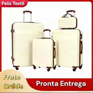 Mala de viagem promoção rodinha 360° tamanhos mala de bordo feliz mala polipropileno em Oferta na Shopee