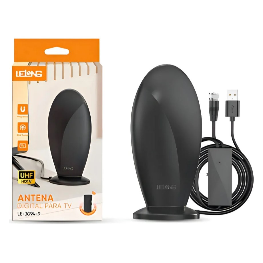 Antena Interna Amplificada Uhf Para Tv Digital Hdtv | Shopee Brasil