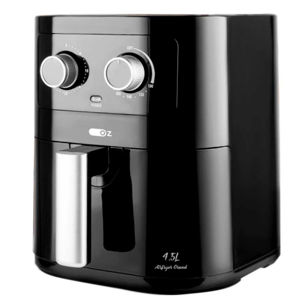 Fritadeira Sem Óleo Elétrica Air Fryer 4.5L 1500w Preto Oz