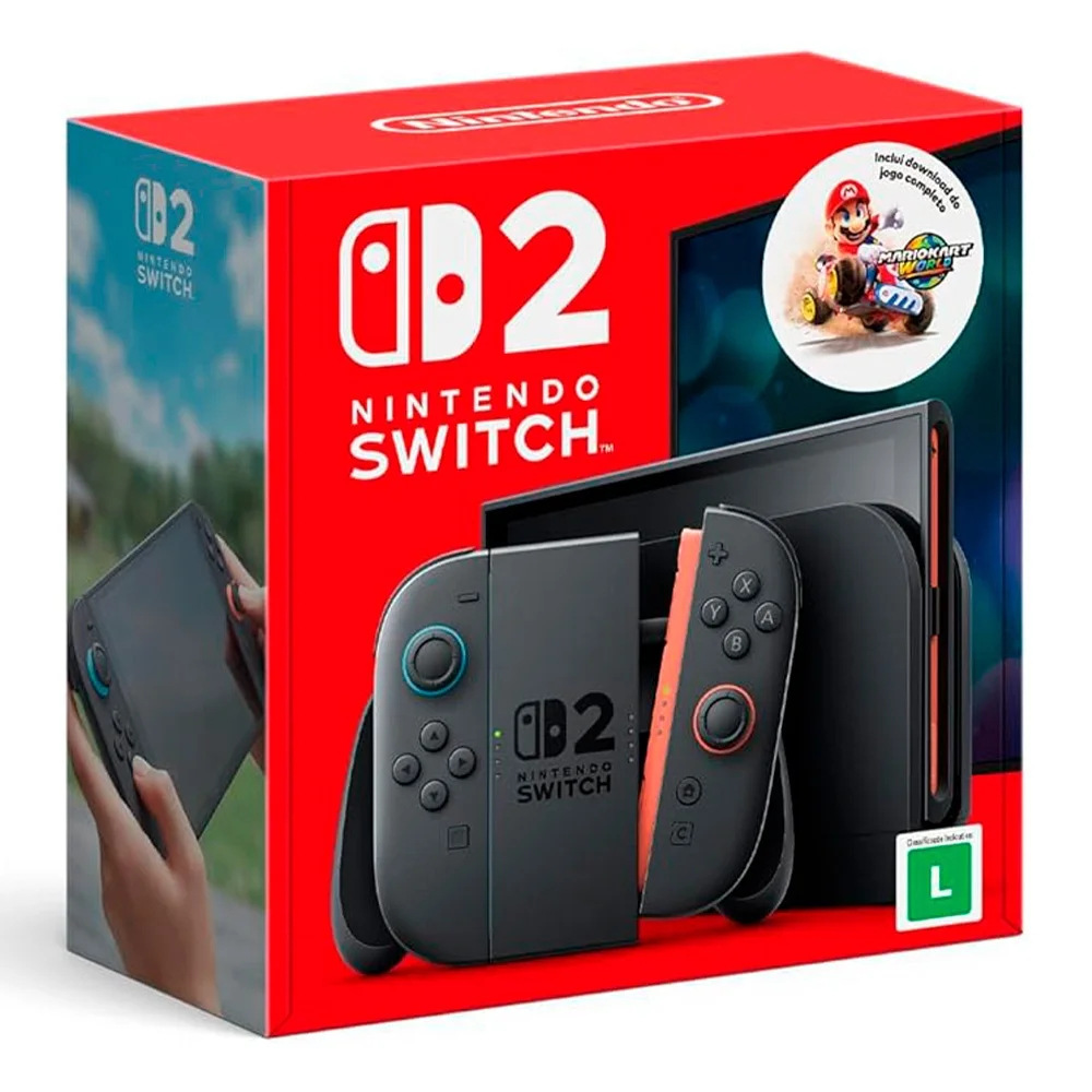 Nintendo Switch 2 - 256GB - C/Jogo Mário Kart World