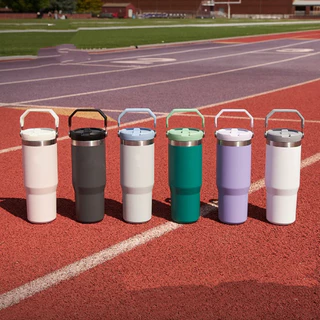 Garrafa Térmica 900ML Com Alça Flip Tumbl Aço Inoxidável Isolamento Térmico Com Canudo P/Academia Trabalho Caminhada em Oferta na Shopee