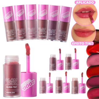 Lip Gloss Tint Labial Efeito Natural c/ Longa Duração e Pigmentação Glam Girl Popstar Ruby Rose em Oferta na Shopee