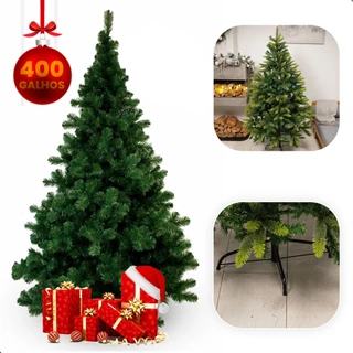 Árvore De Natal Pinheiro Luxo Legitimo 1,50 400 Galhos ou 1,80 600 Galhos 2,10 600 Galhos  Promoção Tradicional Original