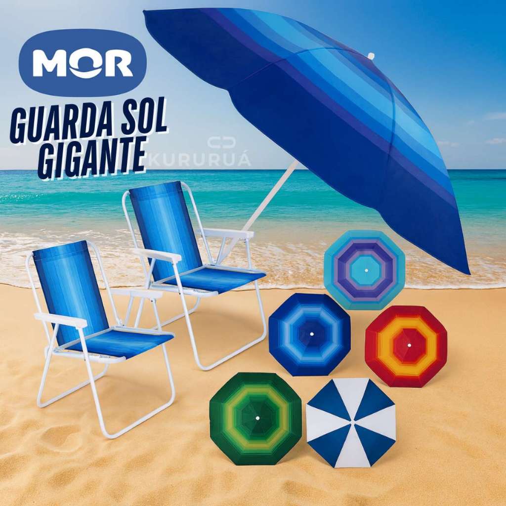 Guarda Sol Grande Praia Piscina Dobrável com Proteção UV Resistente ao ...