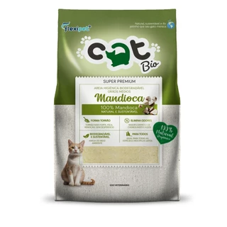Kits Areia Higiênica Biodegradável para Gatos - Catbio Mandioca - Forma Torrão, Sem Odor, Super Premium em Oferta na Shopee