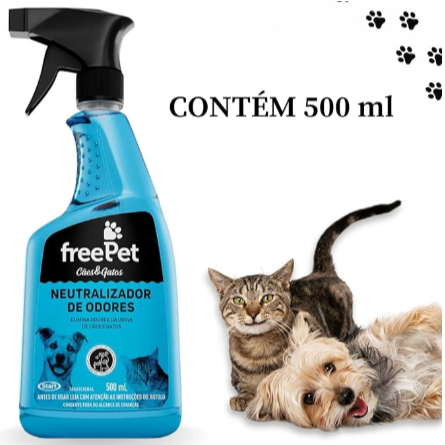 NEUTRALIZ ODORES FREE PET 500ML | Shopee Brasil