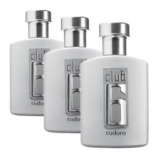 Kit 3 Perfumes B.S - CLUB 6 Masculino - 200ml em Oferta na Shopee