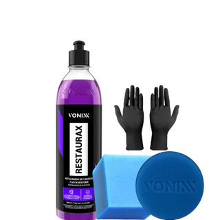 Restaurax Restaurador Plásticos Automotivo Kit Vonixx + Luva em Oferta na Shopee