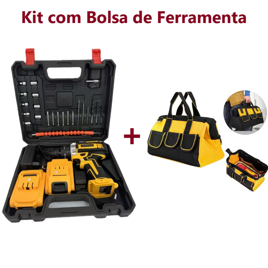 【ま】SUQQA 2点セット Parafusadeira Furadeira Sem Fio 2 Bateria Maleta 48V | Shopee Brasil