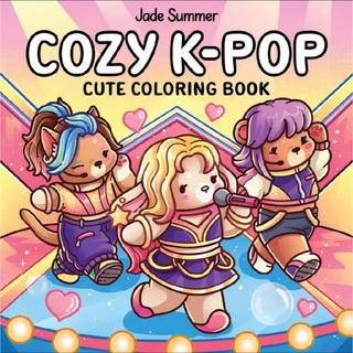 Cozy K-Pop 40 Desenhos para colorir FOLHAS SOLTAS + Acetato NÃO VAI ENCADERNADO em Oferta na Shopee