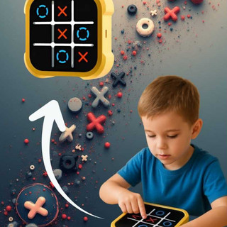 Jogo da Velha Memoria Brinquedo Crianca Presente Natal Menino Menina educativo Digital Portatil Luzes Led Interativo l