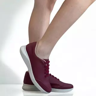 Tênis Feminino Usaflex Ud03003 Slipon Couro conforto vermelho rebu em Oferta na Shopee