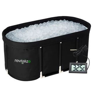 BANHEIRA OFURÔ OVAL PARA IMERSÃO NO GELO PISCINA DOBRÁVEL PORTÁTIL REVITALIZE360