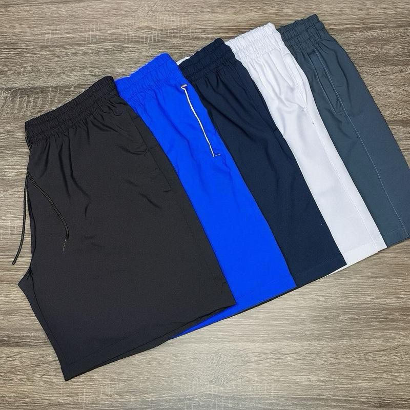 KIT 3 BERMUDAS TACTEL ELASTANO shorts com Logo