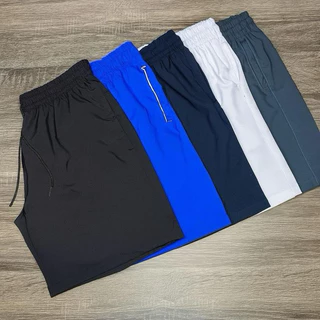 KIT 3 BERMUDAS TACTEL ELASTANO shorts com Logo