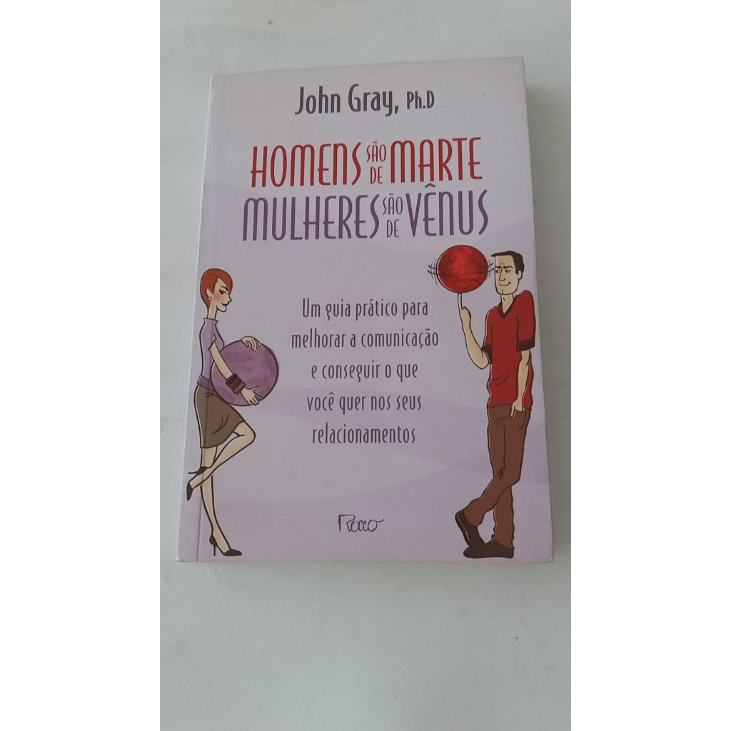 Livro: Homens são de Marte, Mulheres são de Vênus | Shopee Brasil