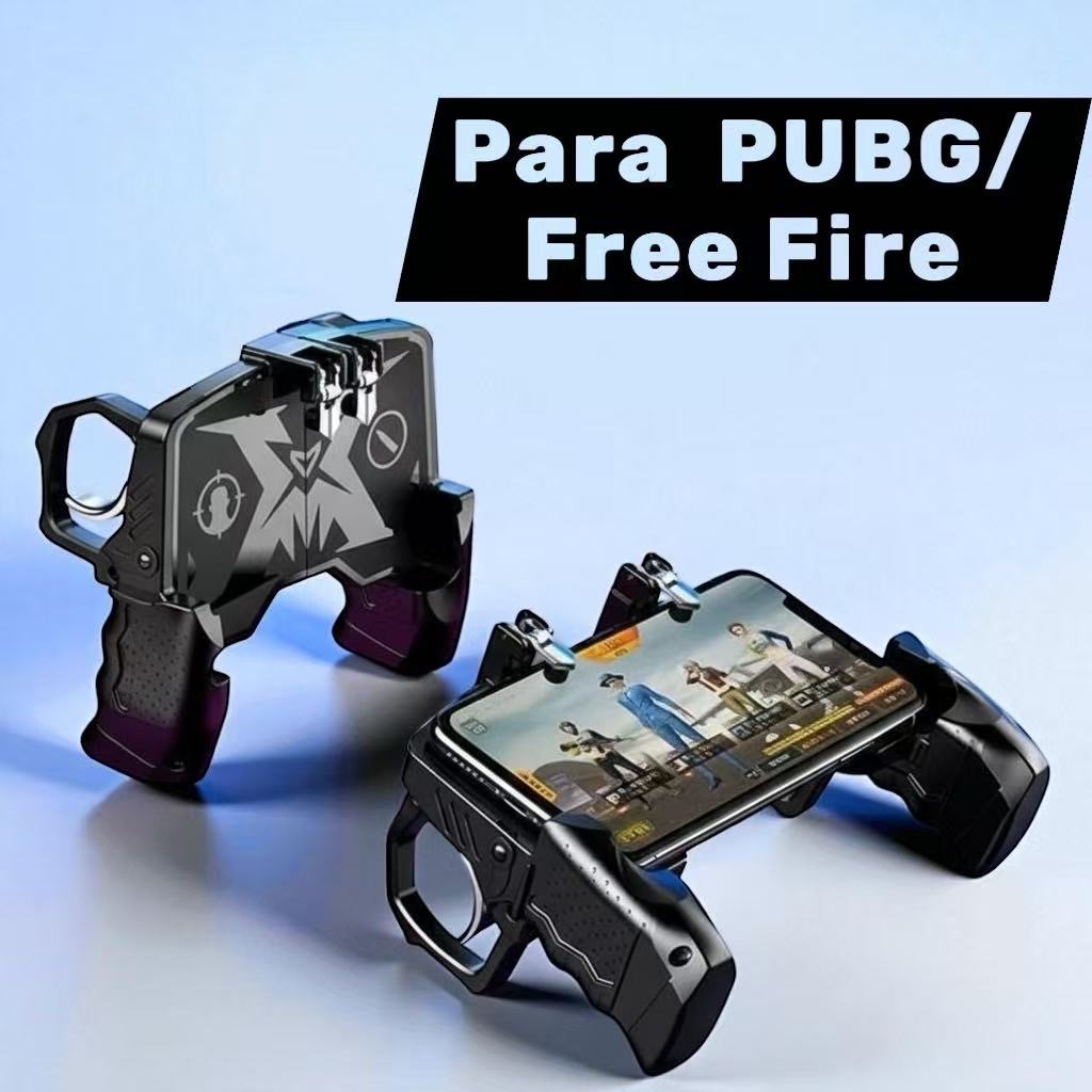 (PUBG/Free Fire) Controle Celular grip tipo Gamepad Design Ajustável Battle Royale