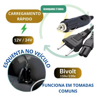 Marmita Elétrica Veicular Bivolt P/ Carro Casa Taxi Uber Caminhão 12V 24V 110V 220V C — foto 8 — Achou Levou Brasil