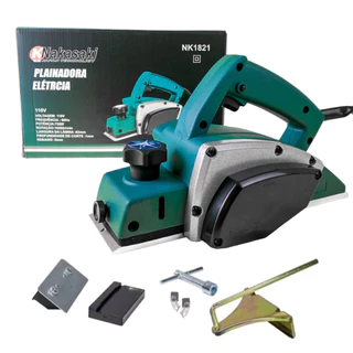 Plaina Elétrica Nova Lâmina Dupla - Semelhante Makita 1600w em Oferta na Shopee