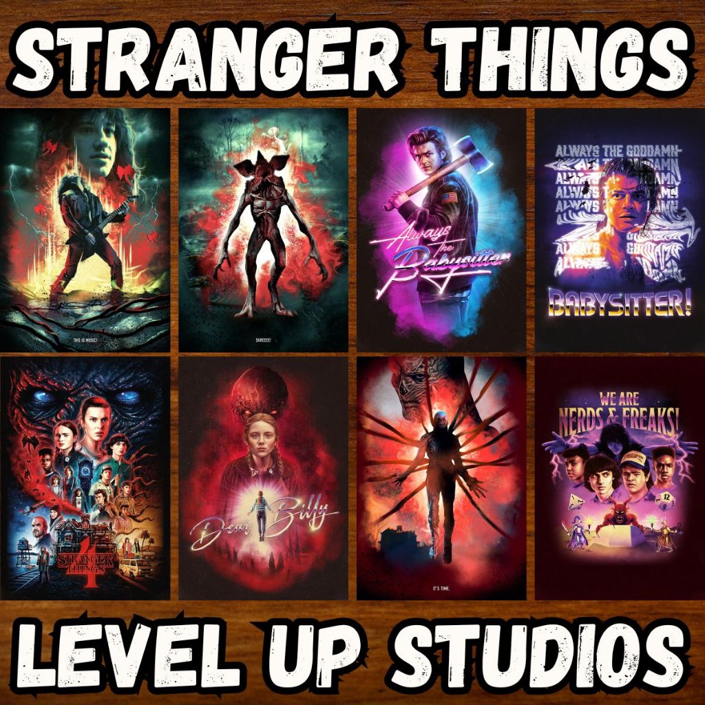Stranger Things Posters Retro - Placas Quadros Decorativos | Série ...