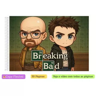 Livro de Colorir Breaking Bad | Coloring Book | Edição Fofa e Divertida |Tam. A5 e A4| 50 Paginas em Oferta na Shopee