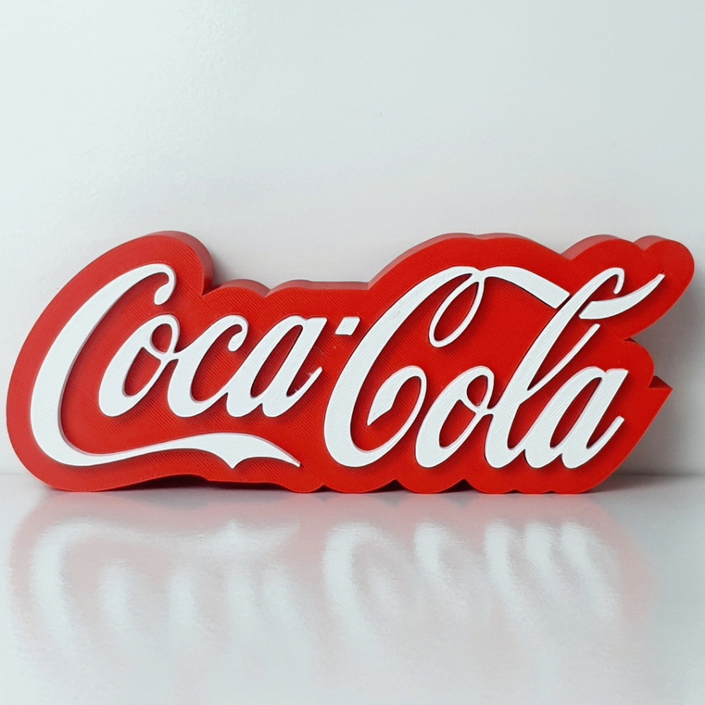 Placa Decorativa Coca-Cola em 3D Presente / Decoração / Enfeite