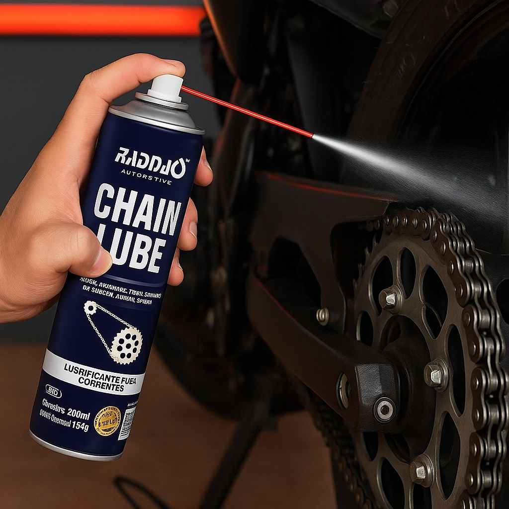 Lubrificante de Corrente Spray Chain Lube Para Bicicletas e Motos Em ...
