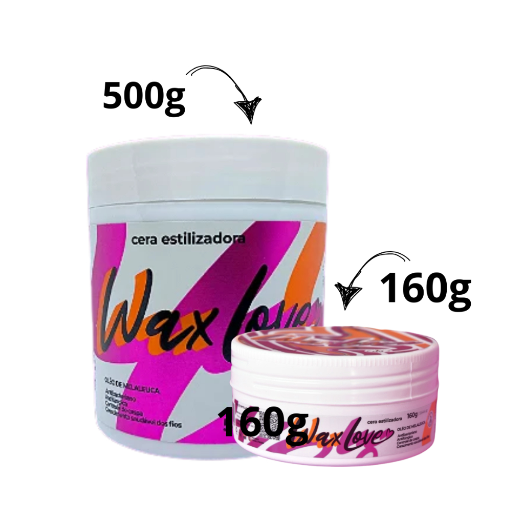 Cera Estilizadora Modeladora Para Cabelos E Penteados Wax Love 160g e ...