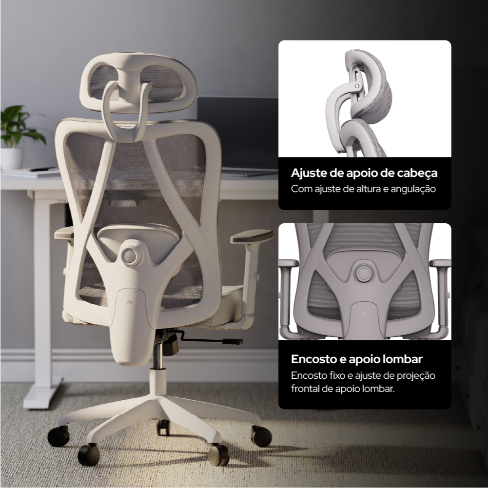 Cadeira de Escritório Ergonômica Premium Samaia