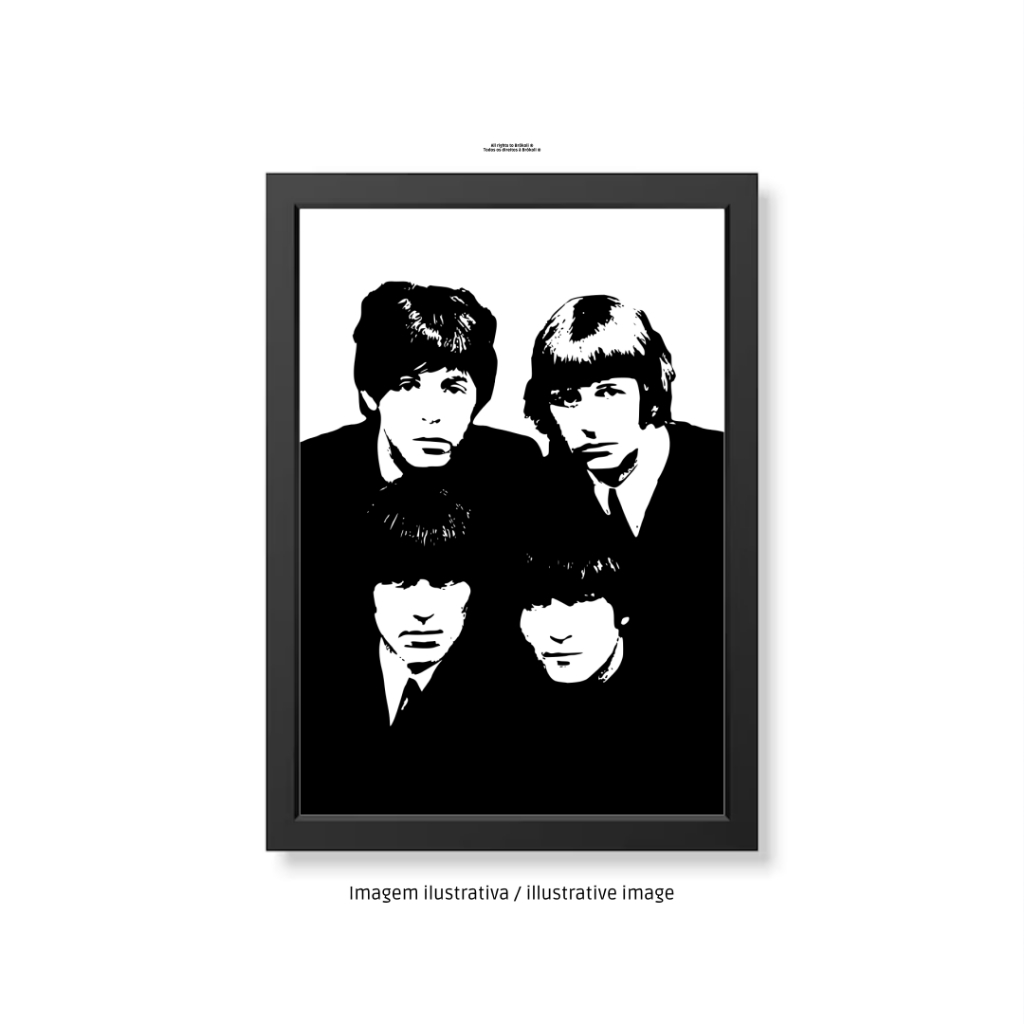 Quadro decorativo Pôster The Beatles Rock A4 | Shopee Brasil
